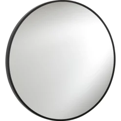 Kwantum Badkameraccessoires|Spiegels*Badkamerspiegel Ø80 Cm Zwart