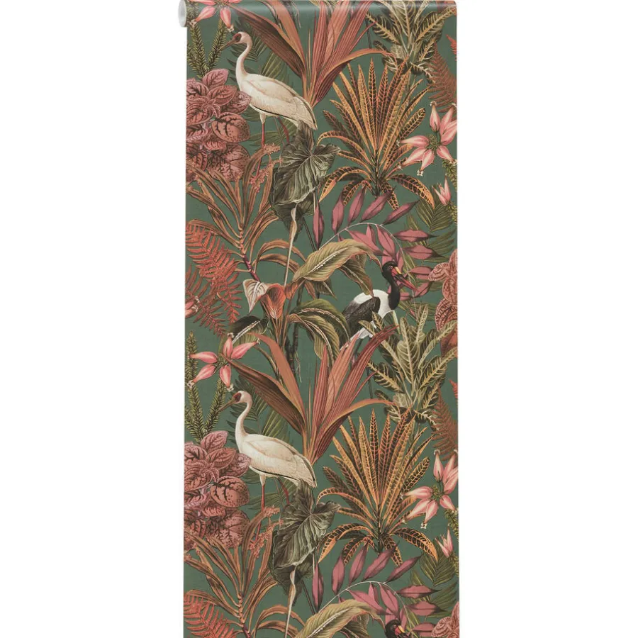 Kwantum Vliesbehang*Behang Bowie Groen