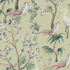 Kwantum Vliesbehang*Behang Emma Groen