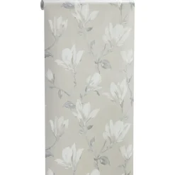 Kwantum Vliesbehang*Behang Lea Taupe