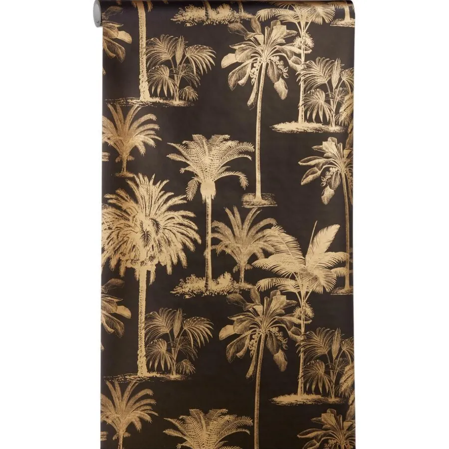 Kwantum Vliesbehang*Behang Manouk Zwart