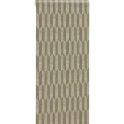 Kwantum Vliesbehang*Behang Quinn Bruin