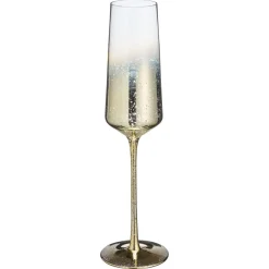Kwantum Kerstservies|Glazen*Champagneglas Shine Goud - 270 Ml