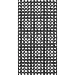 Kwantum Deurmatten*Deurmat Rubber Zwart 50x100 Cm 050X100CM