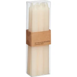 Kwantum Kaarsen & Theelichten|Kaarsen & Theelichten*Dinerkaars 6 Stuks Naturel