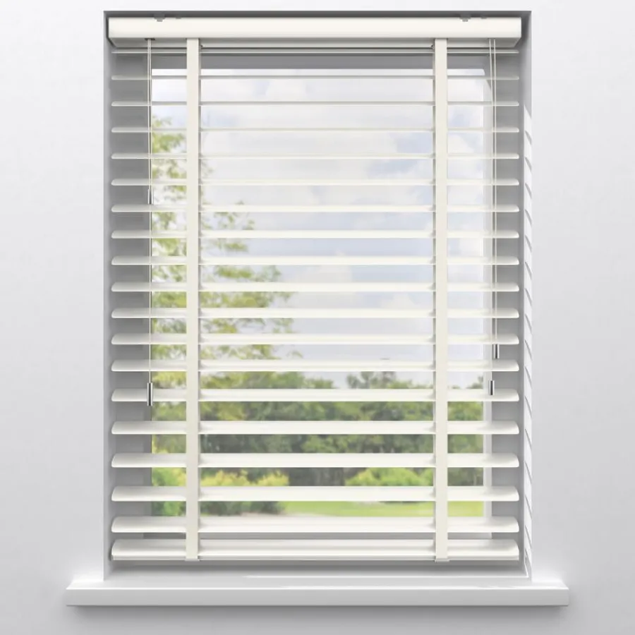 Kwantum Aluminium Jaloezieën|Houten Jaloezieën*Fenstr Aluminium Jaloezie Carlin 50mm Offwhite