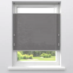 Kwantum Plisségordijnen*Fenstr Dubbel Plissé Dewi Grijs Lichtdoorlatend Dr.Grijs