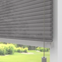 Kwantum Plisségordijnen*Fenstr Dubbel Plissé Dewi Grijs Lichtdoorlatend Dr.Grijs