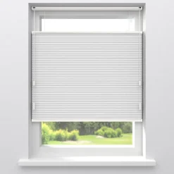 Kwantum Plisségordijnen*Fenstr Dubbel Plissé Thirza Verduisterend Wit