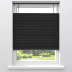 Kwantum Plisségordijnen|Isolerende Gordijnen*Fenstr Dubbel Plissé Thirza Verduisterend Zwart