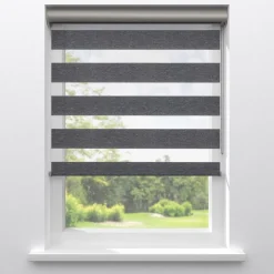 Kwantum Duo-Rolgordijnen*Fenstr Duo Rolgordijn Michiel Donkergrijs Dr.Grijs