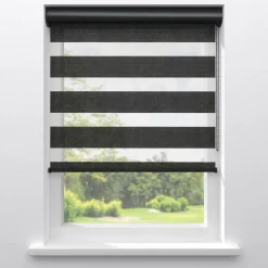 Kwantum Duo-Rolgordijnen*Fenstr Duo Rolgordijn Noan Zwart