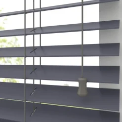 Kwantum Aluminium Jaloezieën|Houten Jaloezieën*Fenstr Houten Jaloezie Wout 50mm Grijs