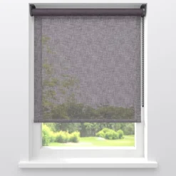 Kwantum Rolgordijnen*Fenstr Rolgordijn Febe Transparant Antraciet