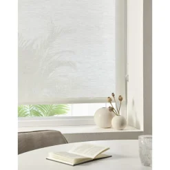 Kwantum Rolgordijnen*Fenstr Rolgordijn Fleur Wit Transparant