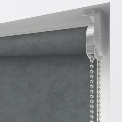 Kwantum Rolgordijnen*Fenstr Rolgordijn Gus Velours Verduisterend Grijs