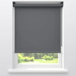 Kwantum Rolgordijnen*Fenstr Rolgordijn Mara Verduisterend Antraciet