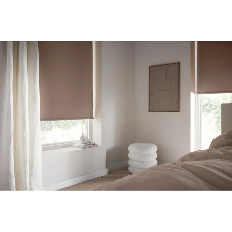 Kwantum Rolgordijnen*Fenstr Rolgordijn Noor Verduisterend Taupe