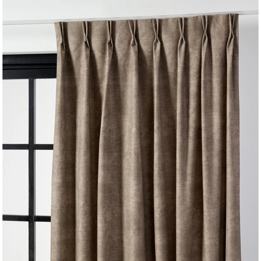 Kwantum Vouwgordijnen|Gordijnen*Gordijn Cleo Bruin