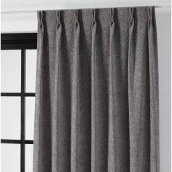 Kwantum Vouwgordijnen|Isolerende Gordijnen*Gordijn Muck Donkergrijs Dr.Grijs