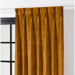 Kwantum Vouwgordijnen|Isolerende Gordijnen*Gordijn Rosy Oker