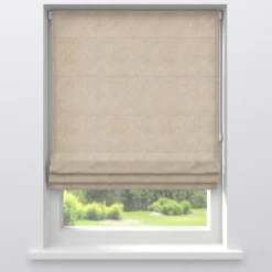 Kwantum Vouwgordijnen|Isolerende Gordijnen*Gordijn Velours Juliet Naturel