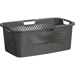 Kwantum Wasmanden*Heupwasmand Rattan Ruit Antraciet