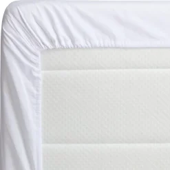 Kwantum Hoeslakens. Moltons & Kussenslopen*Hoeslaken Katoen Wit 200x160 Cm 200X160CM