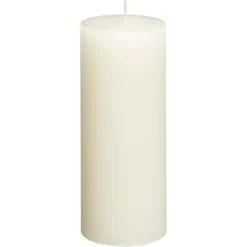 Kwantum Kaarsen & Theelichten|Kaarsen & Theelichten*Kaars Rustiek Ribbel Naturel 15 Cm 015CM