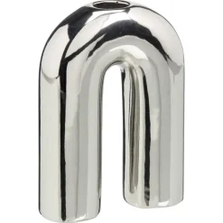 Kwantum Kandelaars|Kandelaars*Kandelaar Bergen Zilver 13 Cm 013CM