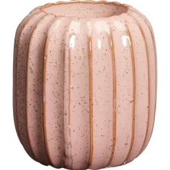 Kwantum Kandelaars|Kandelaars*Kandelaar Eton Roze ø 8x9 Cm
