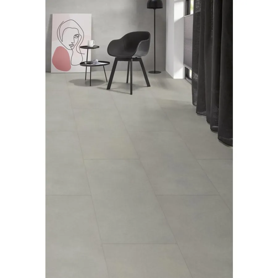 Kwantum Tegellook Pvc Vloeren|Klik Pvc-Vloeren*Klik PVC Keystone Grijs Tegel XL Plank Je berekent hoeveel meters je nodig hebt door lengte en breedte in te vullen