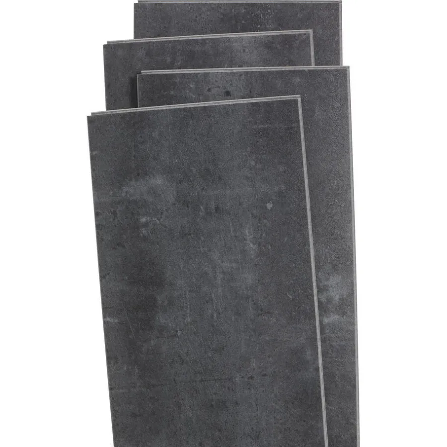 Kwantum Tegellook Pvc Vloeren|Klik Pvc-Vloeren*Klik PVC Mabel Antraciet Tegel Je berekent hoeveel meters je nodig hebt door lengte en breedte in te vullen