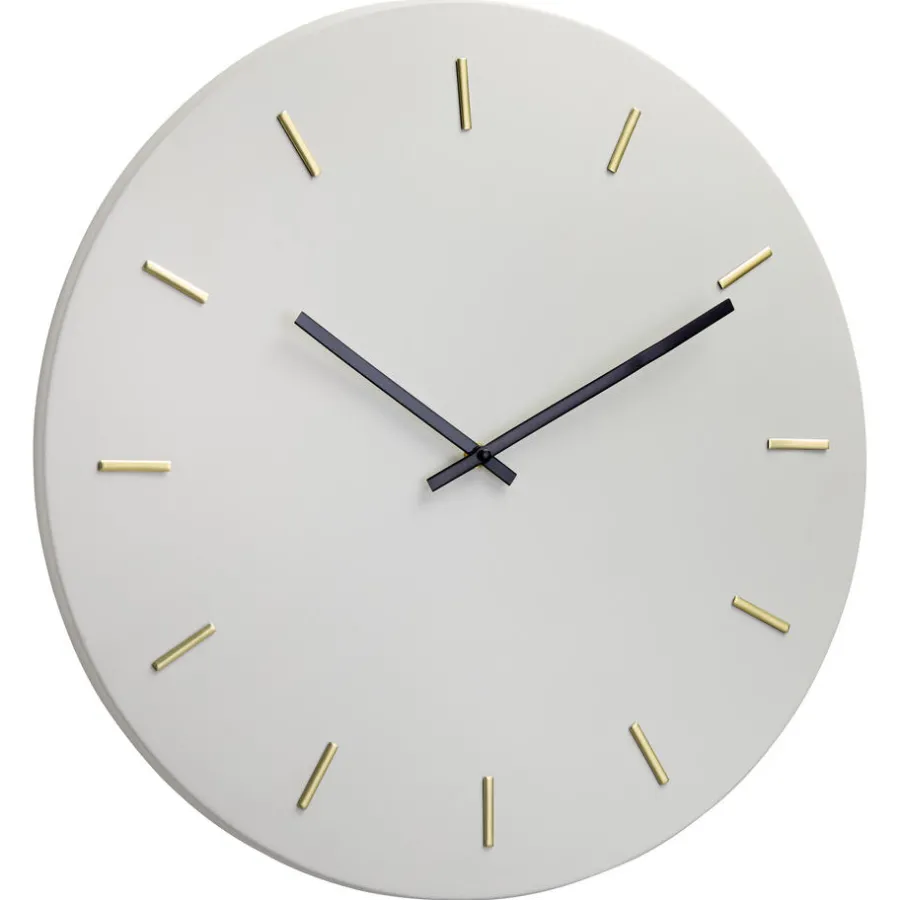 Kwantum Klokken|Wanddecoratie*Klok Metaal Grijs - Ø30 Cm