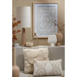 Kwantum Sierkussens*Kussen Garat Off-White 45x45 Cm