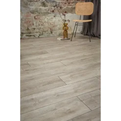 Kwantum Tegellook Laminaat|Extra Breed Laminaat*Laminaat Bend Grijs Eiken Je berekent hoeveel meters je nodig hebt door lengte en breedte in te vullen