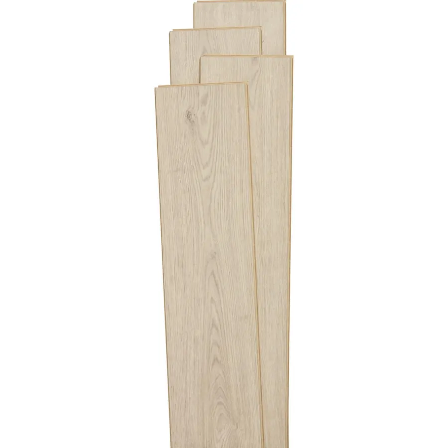 Kwantum Tegellook Laminaat|Extra Breed Laminaat*Laminaat Edmonton Licht Eiken Je berekent hoeveel meters je nodig hebt door lengte en breedte in te vullen