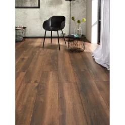 Kwantum Houtlook Laminaat|Extra Breed Laminaat*Laminaat Walsh Donker Eiken XL Plank Je berekent hoeveel meters je nodig hebt door lengte en breedte in te vullen