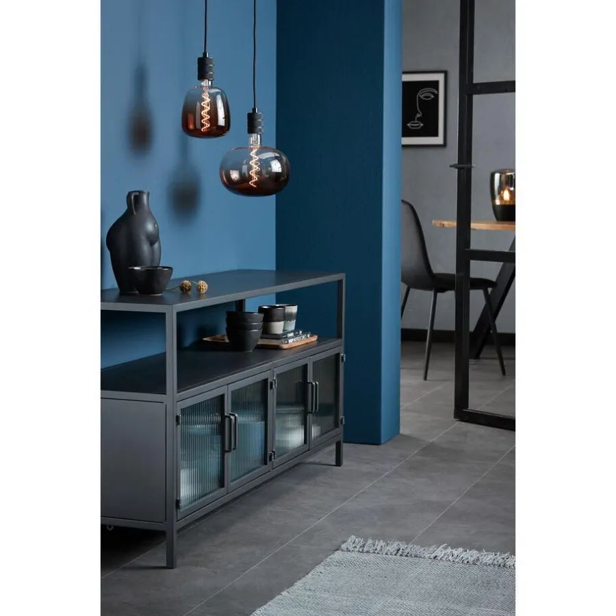 Kwantum Lichtbronnen*LED Lamp 22x22,5 Cm Bruin E27 Dimbaar