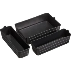 Kwantum Overige Opbergers*Opberger Midi Zwart - 3 Stuks