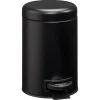 Kwantum Afvalbakken|Badkameraccessoires*Pedaalemmer 3 Liter Zwart