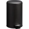 Kwantum Afvalbakken|Badkameraccessoires*Pedaalemmer 12 Liter Zwart