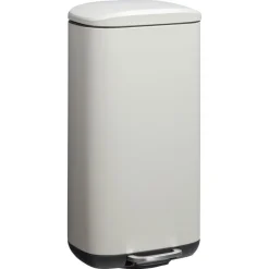 Kwantum Afvalbakken*Pedaalemmer Lux 30 Liter Lichtgrijs