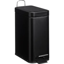 Kwantum Afvalbakken*Pedaalemmer Rechthoek 5 Liter Zwart