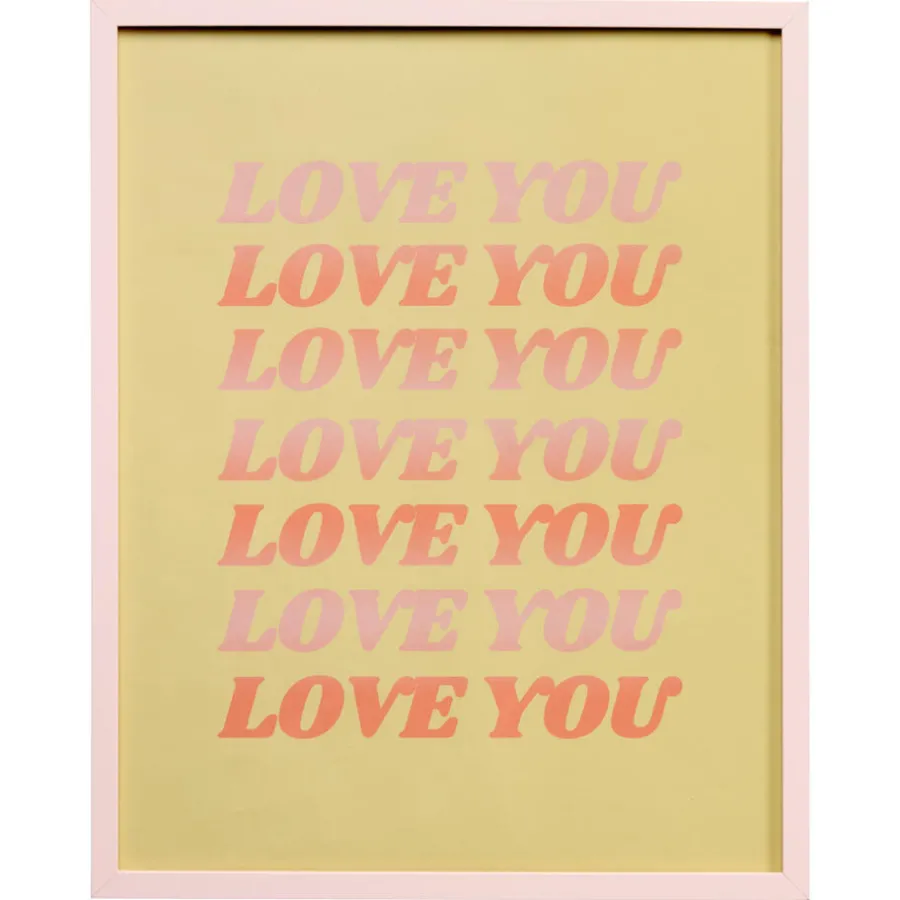 Kwantum Wanddecoratie*Poster Love You 40x50 Cm