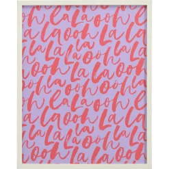 Kwantum Wanddecoratie*Poster Oh La La Lila