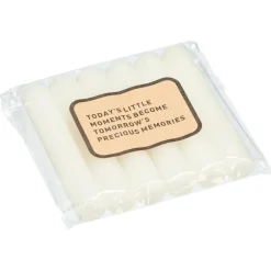 Kwantum Kaarsen & Theelichten|Kaarsen & Theelichten*S/6 Dinerkaars Wit