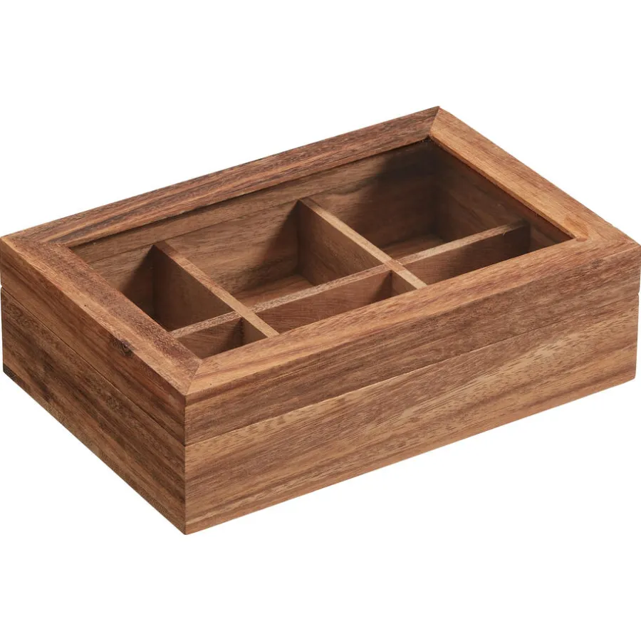 Kwantum Keukenaccessoires*Theedoos Walnoot Bruin