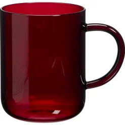Kwantum Glazen|Glazen*Theeglas Solid Retro Rood - 450 Ml