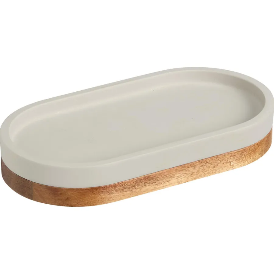 Kwantum Keukenaccessoires|Badkameraccessoires*Tray Acacia Lichtgrijs